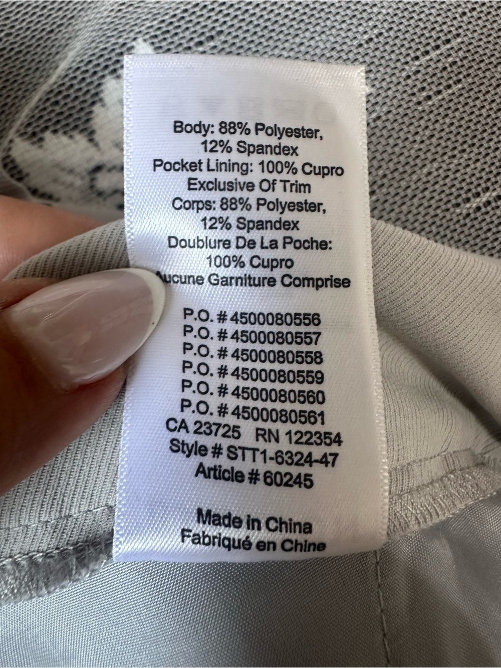 Aritzia Babaton Cohen Pull On Crop Pant in Grey Sz 10 - Picture 5 of 10
